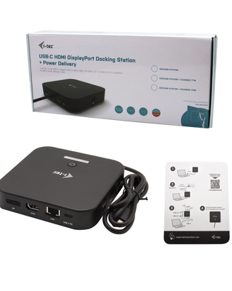 DisplayPort Docking Station + Power Delivery i-tec