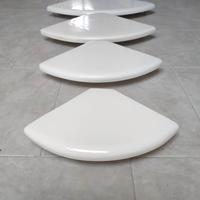 Set di mensole angolari laccate bianco