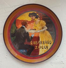 Vassoio pubblicitario vintag Rabarbaro Zucca