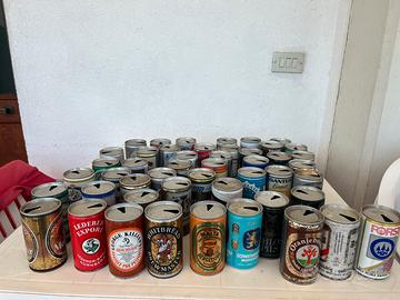 Mega lotto 45+ lattine birra collezionismo anni 80
