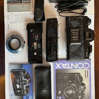 Contax 139 quartz con motore e accessori