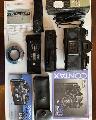 Contax 139 quartz con motore e accessori
