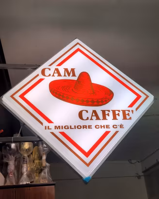 insegna luminosa bifacciale