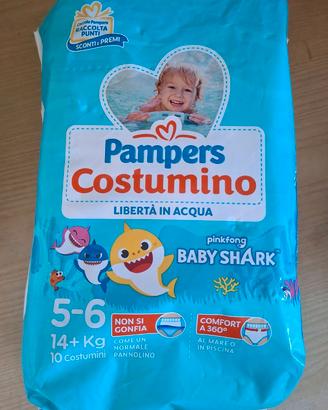 Pampers Costumino Baby Shark - Taglia 5-6 (14+ kg)