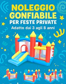 Noleggio gonfiabili feste private