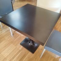 Tavolo nero 70x70 robusto 