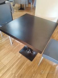Tavolo nero 70x70 robusto 
