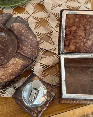 Set da fumo in alabastro anni 60  Romano Bianchi