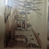 quadro litografia su foglio alluminio