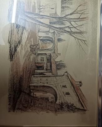 quadro litografia su foglio alluminio