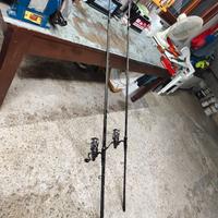 Combo 2 canne + mulinelli carpfishing caperland