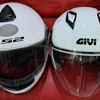 2 caschi taglia m givi e ls2