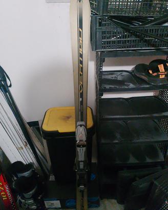 sci volkl 158 + scarponi sci lange 