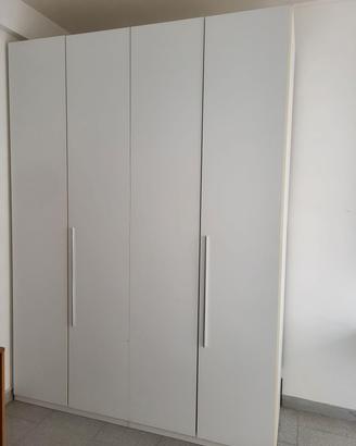 Armadio 4 Ante Mondo Convenienza Bianco Moderno