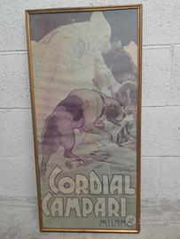 Quadro Vintage Cordial Campari - Cornice in Legno 