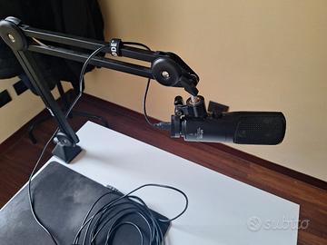 rode microfono usb+ asta aweek