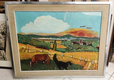 quadro olio su tela Marino seriacopi 