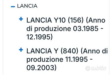 POMPA BENZINA lancia Y