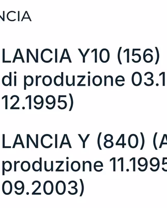 POMPA BENZINA lancia Y