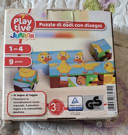 Puzzle di dadi con disegni 9 pezzi