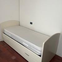 Letto singolo con secondo letto estraibile