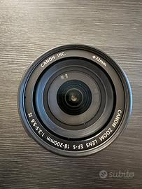 Obiettivo canon 18-200mm IS