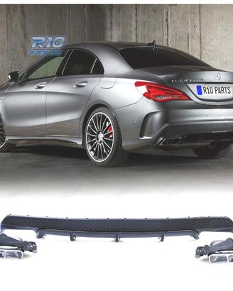 DIFFUSORE MERCEDES CLA C117 13-16 AMG CLA45 NERO C