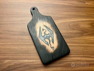 Tagliere artigianale Skyrim in legno