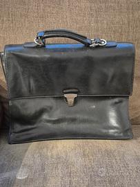 Borsa cartella The Bridge nera uomo