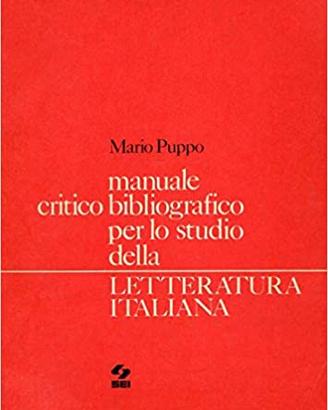 Manuale critico bibliografico