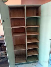 vintage industriale armadio da officina 