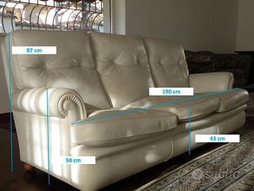 Divano pelle Poltrona Frau