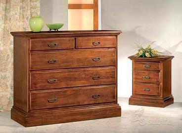 Comò 5 Cassetti Comodino 3 Cassetti Cod11231 11232