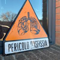 Insegna targa tabella vintage industriale