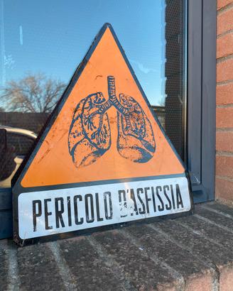 Insegna targa tabella vintage industriale