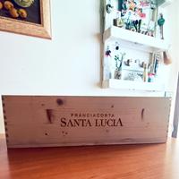 Cassetta Legno Vino Franciacorta Santa Lucia 