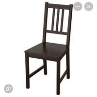 Sedie STEFAN ikea nere/marroni