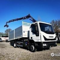 Iveco Eurocargo 75 gru ragno radio e ribaltabile