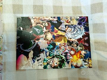 Poster Metallo DISPLATE My Hero Academia + omaggio