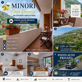 Casa a Minori Costiera Amalfitana con Posto Auto