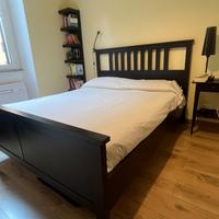 Letto matrimoniale IKEA con materasso artigianale