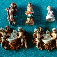 Acquasantiere acquasantini putti arte sacra statue