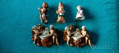 Acquasantiere acquasantini putti arte sacra statue