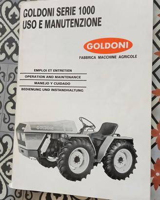 uso & manutenzione trattori Goldoni serie 1000