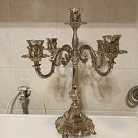 candelabro placato argento 