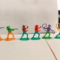 Lotto 6 Soldatini Cowboys marca “ITALY” Smontabili