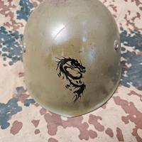 Elmetto M33 tg.57 con sottogola e drago