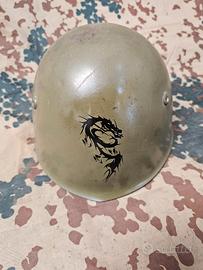 Elmetto M33 tg.57 con sottogola e drago