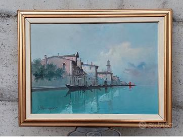 Quadro Venezia olio su tela Aldo Marangoni