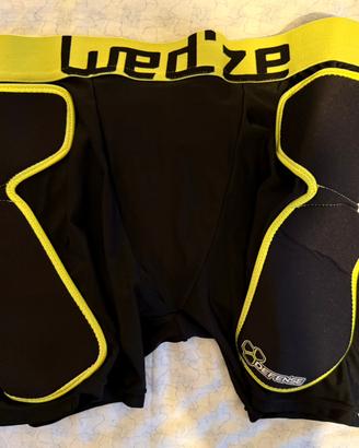 Wed’ze Defence Short Nero Protezione Sport Sci - L